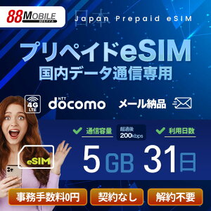 �v���y�C�hSIM�@���[���[�i�@�v���y�C�heSIM 5GB 31�� ���ߎ��A�ᑬ200kbps�̂܂܁A�������͎g��������ᑬ������ �����f�[�^�ʐM��p NTT�h�R�����