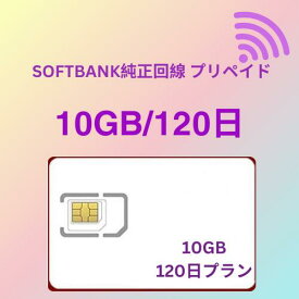 プリペイドSIMカード 10GB 120日 国内データ通信専用 ソフトバング回線（softbank 回線） LTE【送料無料】
