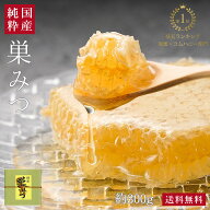 国産純粋 巣みつ（巣蜜・コムハニー）約300g ギフト