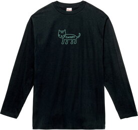 CatGPT ロングTシャツ 5.6オンスヘヴィウェイトTシャツ プリントTシャツ オリジナルTシャツ ChatGPT AI Cat ネコ ねこ