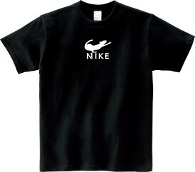 NyaIKE Tシャツワンピ 5.6オンスヘヴィウェイトTシャツ プリントTシャツ オリジナルTシャツ シャツワンピ オーバーサイズ ワンピース風 NIKE ナイキ パロディ ニャイキ フェイク クセ強 ブランド