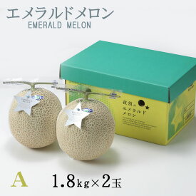 メロン エメラルドメロン A等級 1.8kg×2玉 高知県産 夜須 めろん お取り寄せグルメ ギフト お取り寄せ