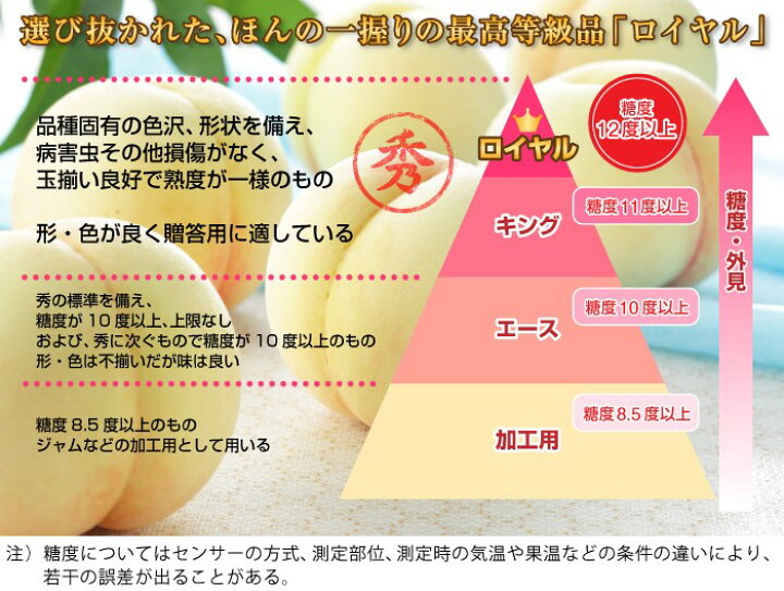 楽天市場 桃 白皇 はくおう 岡山白桃 エース 4 8玉 1 5kg 岡山県産 Jaおかやま もも モモ はちやフルーツ楽天市場店