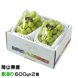 お中元 ぶどう シャインマスカット晴王 風のいたずら ちょっと訳あり 600g×2房 岡山県産 葡萄 ブドウ ギフト お取り寄せ