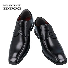 紳士靴 ビジネスシューズ BENEFORCE 8111 ブラック 黒 26.0cm スワルーモカシン 3E 合成皮革