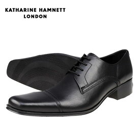 キャサリンハムネット メンズ 靴 ビジネスシューズ 革靴 紳士靴 本革 ブランド ストレートチップ ロングノーズ レザーシューズ KATHARINE HAMNETT 3936 ブラック