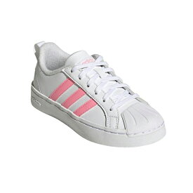 アディダス スニーカー レディース ストリートチェック K ホワイト adidas STREETCHECK K GZ1948-GY8307 ローカット カジュアル シューズ 靴 キッズ ジュニア スニーカー