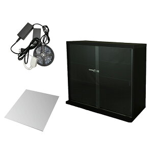 �����ȃZ�b�g �R���N�V�����P�[�X �R���N�V�������b�N �n���Ƌ� DIO �f�B�I ������ ���C�h ���[�^�C�v �{�� ���t �w�ʃ~���[+RGB�Ή�LED�t�� NEW �K���X�P�[�X �f�B�X�v���C���b�N ( ��90cm ���s18