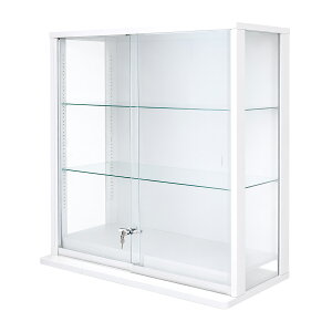 �����˃R���N�V�����P�[�X �X�����X SLALIS �{�� ���[�^�C�v ���ʃK���X ��90cm ����95cm ���s38cm �K���X�P�[�X �f�B�X�v���C���b�N �t�B�M���A �P�[�X (�z���C�g�A�u���b�N) ���w�ʃ~���[�ALED��