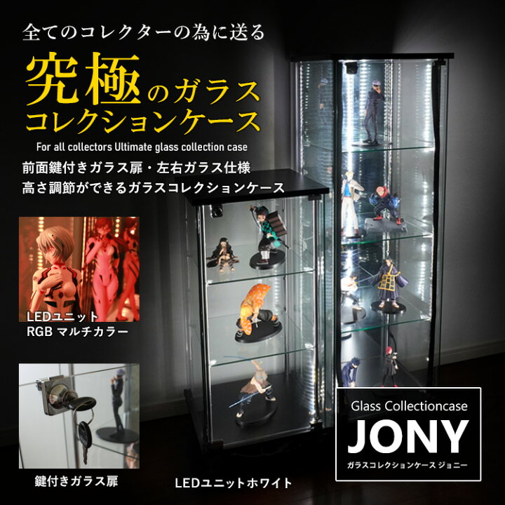 楽天市場】ガラスコレクションケース JONY 地球家具 ハコナカ ジョニー 