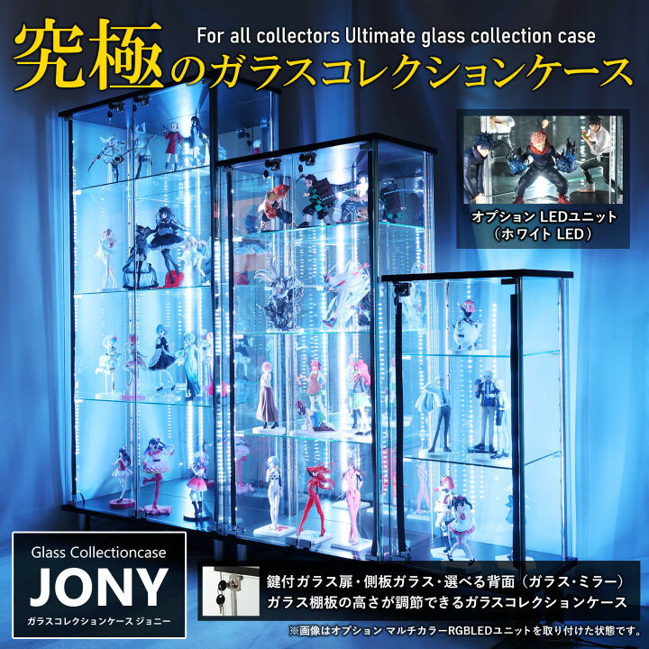 楽天市場】ガラスコレクションケース JONY 地球家具 ハコナカ ジョニー 