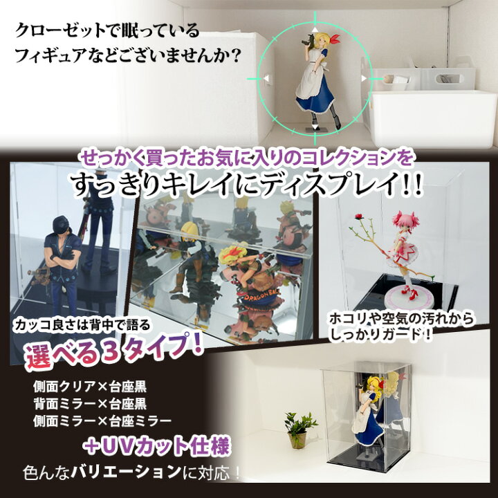 楽天市場】UVカット アクリルケース Lightning 幅20cm 奥行20cm 高さ 