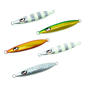 お買得5個セット リーフスローフォール タイプC メタルジグ80g 100g 120g 150g 200g 250g 300g ルアー ジギング ジグ カンパチ ハタ クエ 根魚 カサゴ 釣具 BAKSTORM バクスト