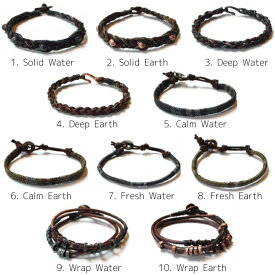 送料無料 Wakami ワカミ ブレスレット The 4 Elements - Water and Earth Bracelet アンクレット メンズ レディース ペア ビーズ パーツ アクセサリー