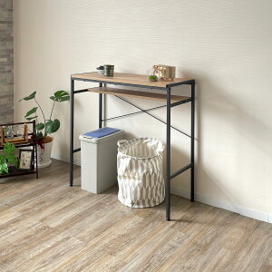 期間中ポイント15倍 キッチンカウンター ペールカウンター 幅93 ダストボックス カウンターテーブル ハイタイプ レンジ台 収納 おしゃれ インダストリアル キッチン収納 パソコンデスク コ