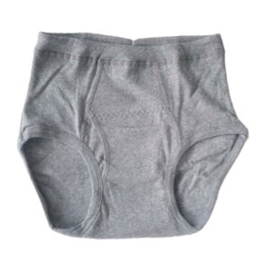 尿漏れパンツ 男性用 30cc 対応 綿100% ちょい漏れ ブリーフ 白 グレー M L LL 吸水シート は 日本製 テイジン ベルオアシス 使用 ニット 軽失禁 紳士用 介護肌着 介護下着 シニア 高齢者 インナ