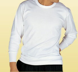 【送料無料】男性用　快適工房グンゼ　長袖丸首シャツ　KQ3008　S (胸囲　80～88cm)　白 綿100％　KQ3008日本製　丈夫でやさしい　肌ざわりの良い　長袖です。