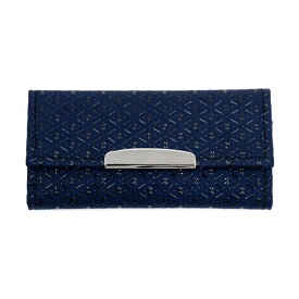 ◇印傳屋◇キーケース [4702] 紺地×黒漆約4.5×9.5×1.5cm甲州印伝 甲州印傳 印伝屋 上原勇七 いんでん inden-ya key cased009328047193