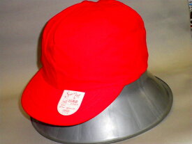 【送料無料】綿100％つば付き　紅白帽子M　54〜57cmL　57〜60cm丈夫な生地。小学校で使います。アゴのゴムひも付きです。