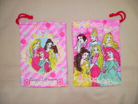 ☆コップ袋☆女の子用　キャラクター保育園、小学校に持って行きます。15×20cm入園/入学/うがい/歯磨き/幼稚園/保育園/小学校【送料無料】