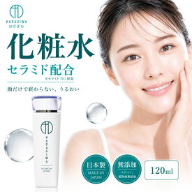 ＼定期便1678円〜お得 ／化粧水 保湿 頭皮ケア 日本製 無添加 顔 頭皮 ローション 敏感肌 乾燥対策 メンズ レディース 男女兼用 スキンケア セラミド フラーレン ビタミンC誘導体 はだぎわ 120ml エイジングケア