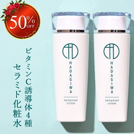 ＼半額／楽天スーパーSALE★無添加 化粧水 セット 30代 40代 50代 ビタミンC誘導体 ビタミンC 誘導体化粧水 無添加化粧水 セラミド 女性 レディース ビタミンシー 保湿 しっとり メンズ 頭皮 温泉水 乾燥肌 EGF フラーレン 120ml 日本製 2本