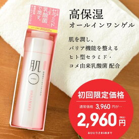 初回限定 1,000円OFF【3,960→2,960円】オールインワン オールインワンジェル セラミド 保湿クリーム 敏感肌 肌荒れ 乾燥肌 くすみ テカリ ニキビ 混合肌 脂性肌 脂漏性 酒さ 首 シミ しわ たるみ アトピー アレルギー 赤ら顔 小じわ かゆみ 花粉 母の日 男性 メンズ にも