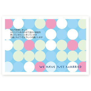【官製はがき 10枚】結婚報告はがき・お知らせ WMS-05 結婚報告 葉書 結婚ハガキ 写真なし