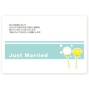 【官製はがき 10枚】結婚報告はがき・お知らせ WMS-66 結婚報告 葉書 結婚ハガキ 写真なし