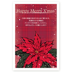 【私製はがき 5枚】クリスマスカード Xmas はがき 印刷 Christmas postcard　XS-63