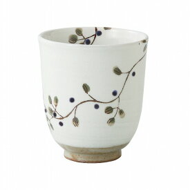 花つなぎ 軽量湯呑 黒・大 波佐見焼 Flower light teacup black large Hasami ware Japanese ceramic.