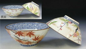 京焼/清水焼 磁器 夫婦組飯碗 彩花鳥 紙箱入 Kyo-yaki. Set of 2 meshiwan bowl flower and bird. Paper box. Porcelain.