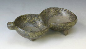 京焼/清水焼 陶器 瓢型薬味入 紙箱入 Kyo-yaki. Small Japanese serving bowl . Paper box. Ceramic.