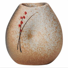 信楽焼 M148 卓上 一輪挿し 花器・花瓶 Japanese Ceramic Shigaraki ware. Ikebana desk small flower vase.