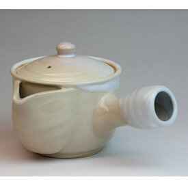 萩焼 牡丹急須半白（茶こし付）（白箱） Hagiyaki small teapot made in Japan with tea strainer. Japanese pottery