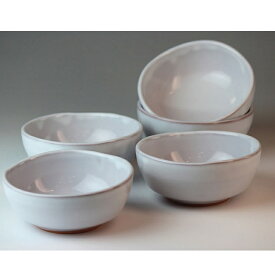 萩焼 白萩小鉢揃(化粧箱) Hagiyaki 5 small dishes made in Japan. Japanese pottery.