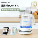 hagoogi 電気ケトル ガラスケトル おしゃれ 電子ケトル 温度調節 保温 二重構造 火傷防止 透明 1L 湯沸かし 大容量 プレゼント 一人暮らし ギフト 【一年保証】【楽天ランキング1位獲得】