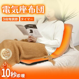 hagoogi 電気座布団 ホットマット 電気ホットマット 9段階温度調節 省エネ タイマー機能 電気カーペット ホットカーペット 暖房器具 防寒対策 過熱防止 操作簡単 自宅/オフィス/勤務/勉強/昼寝 送料無料【最大21ヶ月保証】