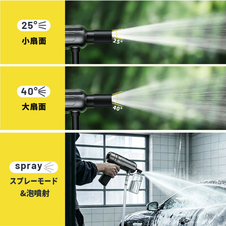 楽天市場】【楽天1位☆2026最新】hagoogi 高圧洗浄機 コードレス 充電 