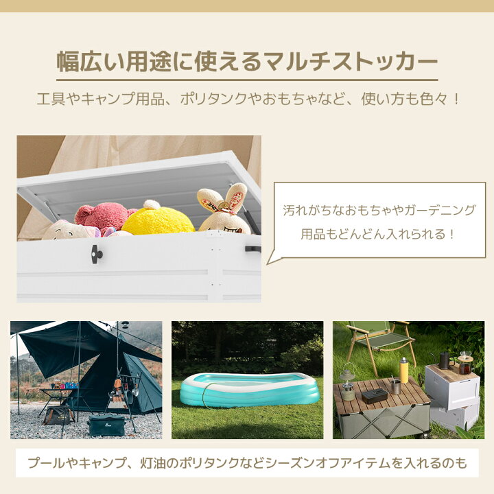 楽天市場】【予約販売】物置 屋外 350L 小型 収納ボックス 大容量 屋外