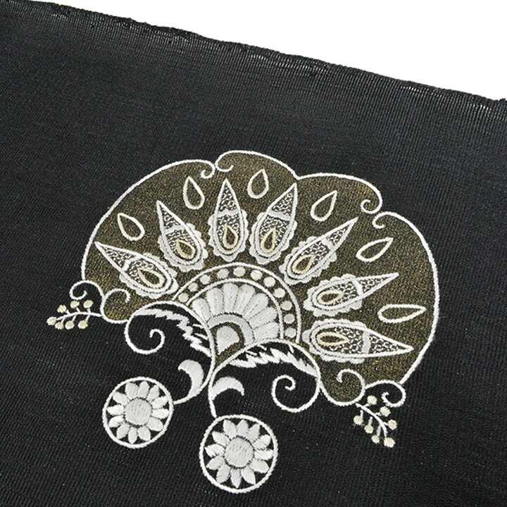 楽天市場】【 1点限り｜未仕立て 】 貴久樹 刺繍名古屋帯 洋行花  