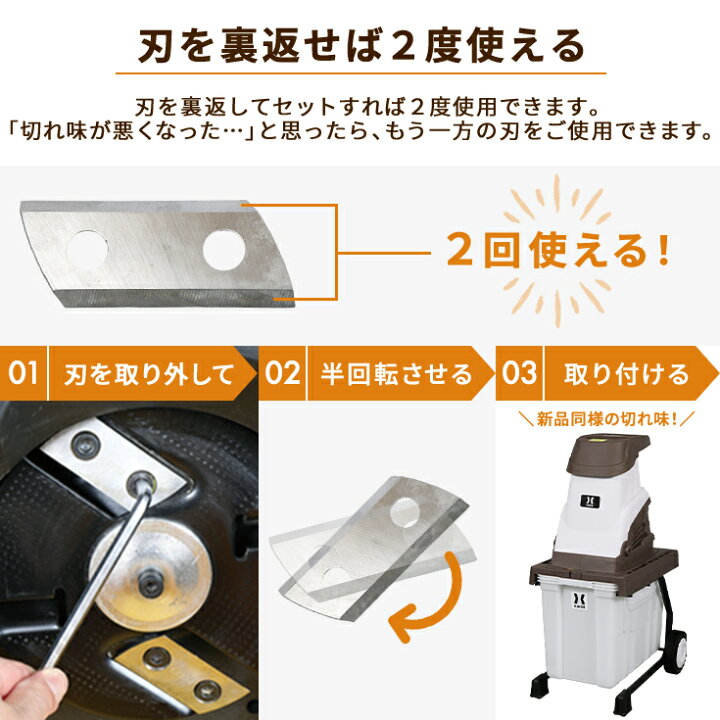 楽天市場】ハイガー公式 ガーデンシュレッダー 電動粉砕機 竹 枝 木 