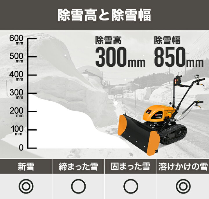 楽天市場】【即納】＜残りわずか＞ハイガー 自走式電動除雪機 