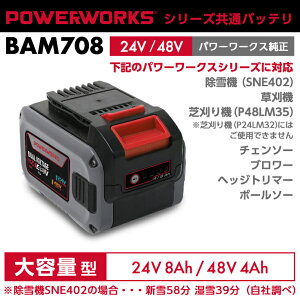 �p���[���[�N�X �V���[�Y���ʃo�b�e�� 24V/48V ��e�ʌ^ BAM708 SONY�� POWERWORKS �i����@SNE402�Ή��j �����g�p�ɂ͏[�d�킪�K�v�ł�