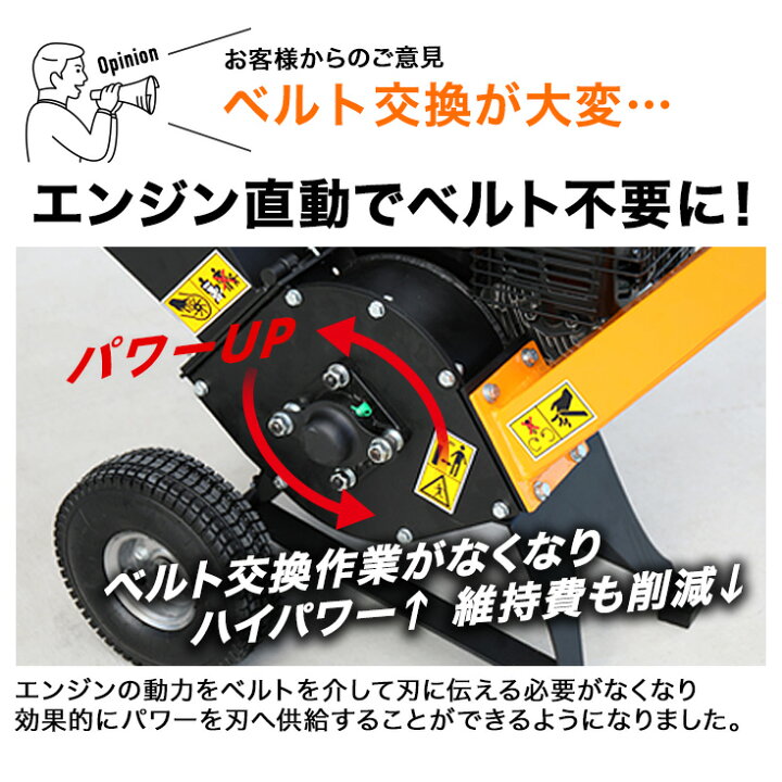 楽天市場】【シリーズ累計16,000台突破!】ハイガー エンジン粉砕機 