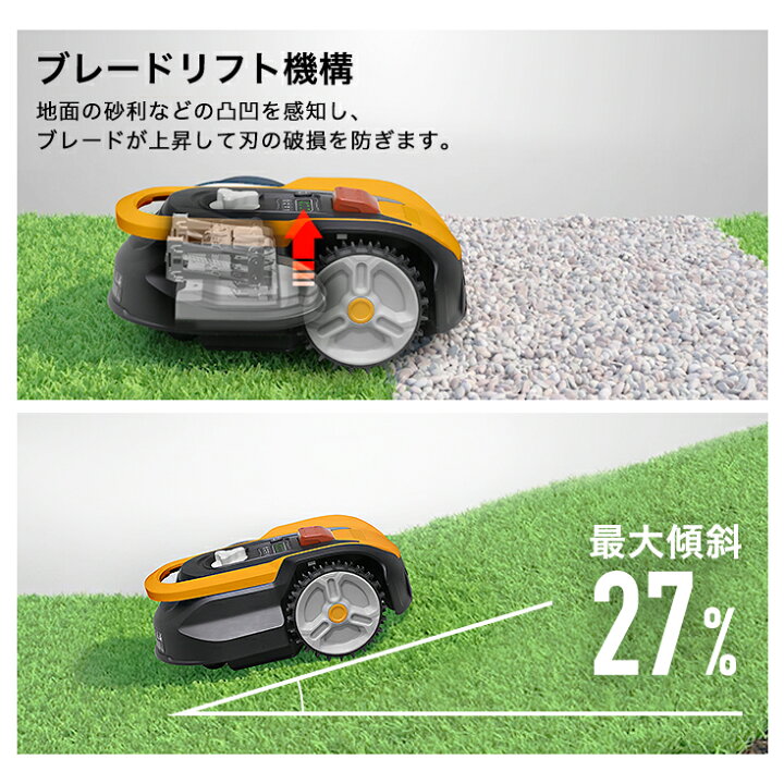楽天市場】ハイガー公式 全自動ロボット芝刈り機 電動芝刈機 充電式 