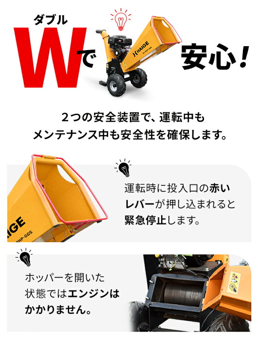 楽天市場】【シリーズ累計16,000台突破】ハイガー 粉砕機 ウッド 