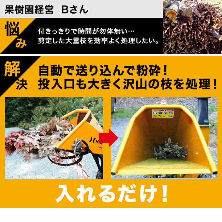 楽天市場】【☆シリーズ累計20,000台突破☆】ハイガー エンジン粉砕機 