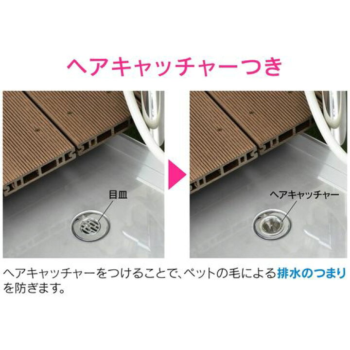 楽天市場 カクダイ 屋外用パン ペット用 足洗い場 すのこ 滑り止めつき 樹脂木 Ga Rm001 型式 Ga Rm001 配管部品 楽天市場店