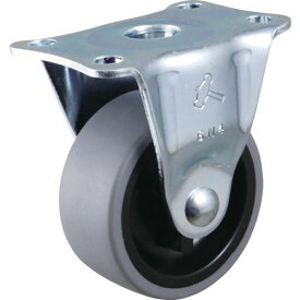 ハンマーキャスター:ハンマー 固定式エラストマー車輪(PPホイール)50mm 型式:420R-L50
